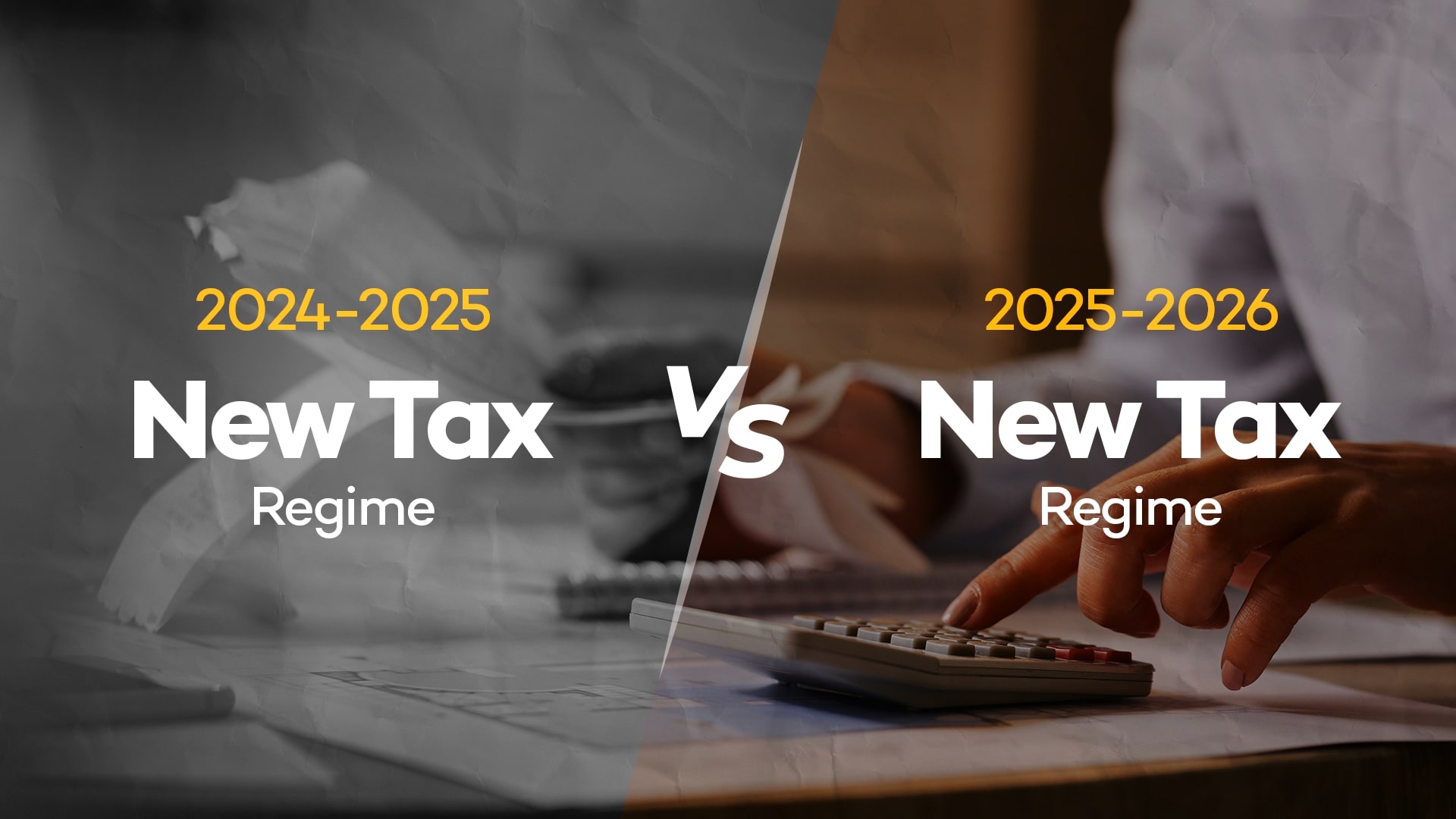 Tax New tax Regime-FY 2024-25 Vs FY 2025-26
