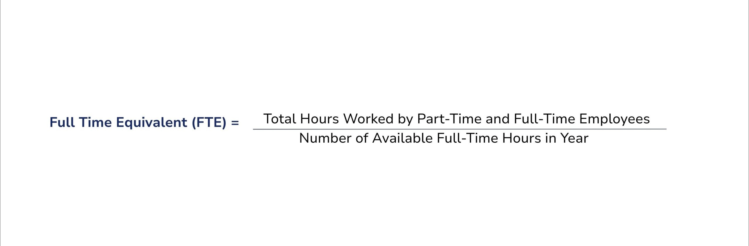 Full time equivalent formula